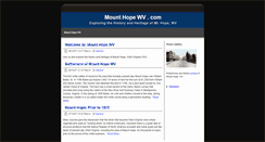 Desktop Screenshot of mounthopewv.com