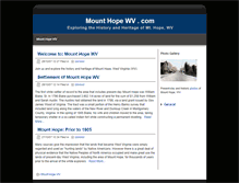 Tablet Screenshot of mounthopewv.com